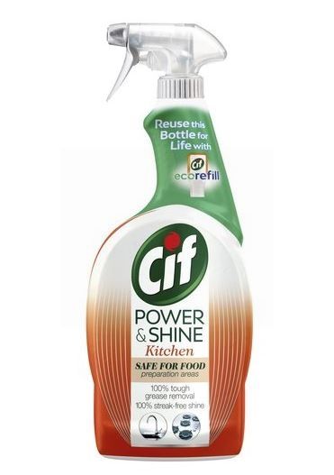 CIF Power & Shine Kitchen Cleaner - Orange & Tangerine Oils - 700ml