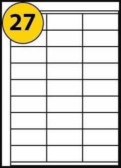 LL27 ADDRESS LABELS - 500 SHEETS 