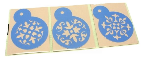CAKE DECORATING CAKE STENCIL BLUE