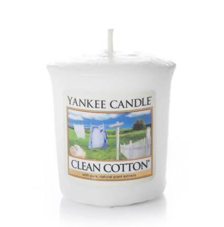 Yankee Candle - Samplers Votive Scented Candle - Clean Cotton - 50g 