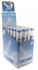 Cyclone Pre Rolled Clear Cone - Clear - King Size - Pack Of 24