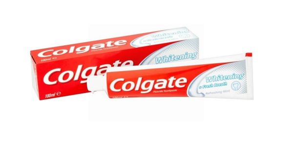 Colgate Whitening Fluoride Toothpaste With Fresh Breath - Refreshing Mint - 100ML