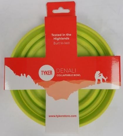Tyker Denali Collapsible Pet Feeding Bowl - 16 x 9cm - Green