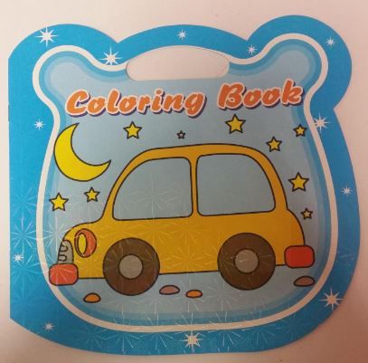 Children'S Colouring Book With Carry Handle And Blue Cover