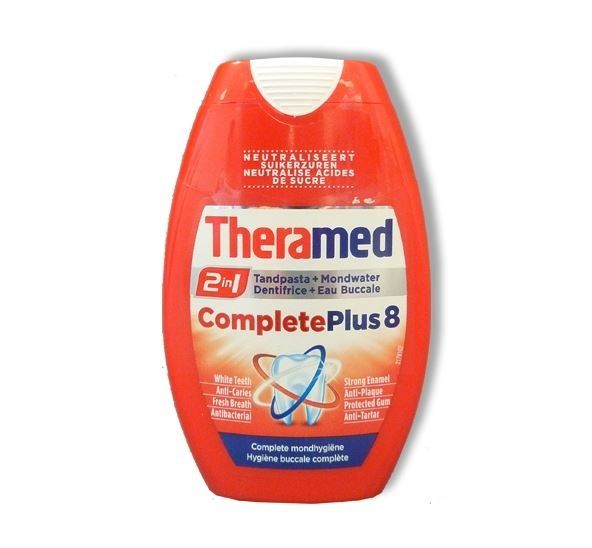 Theramed 2-in-1 Toothpaste + Mouthrinse - Complete Plus 8 - 75ml - Exp 1/19