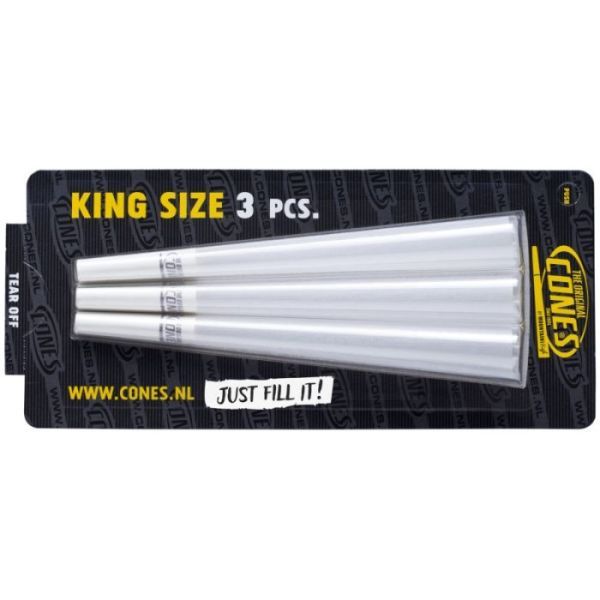 Premium Pre-Rolled Cigarette Paper Cones - King Size - Pack Of 3