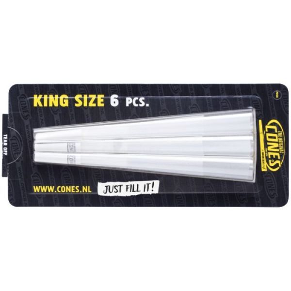Premium Pre-Rolled Cigarette Paper Cones - King Size - Pack Of 6