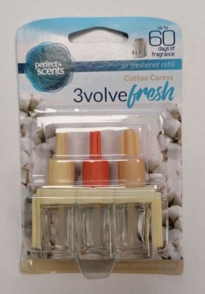 Perfect Scents - 3volve Fresh - Air Freshener Refill - Pack Of 3 - Cotton Caress