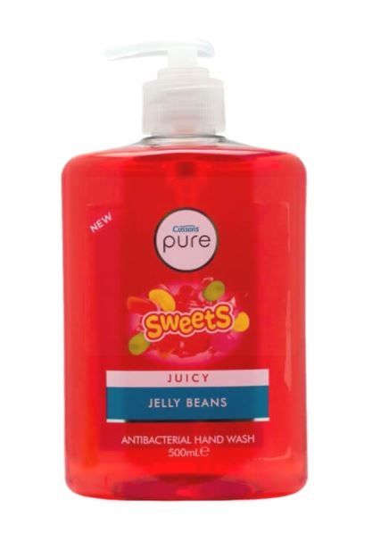 Cussons Pure Anti-Bacterial Hand Wash with Jelly Beans - Juicy - Sweets - 500ml
