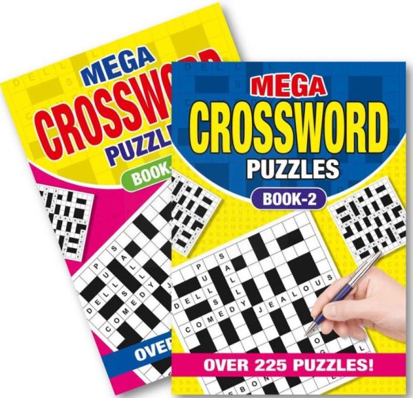 A5 Mega Crossword Book - 225 Puzzles - 0% VAT
