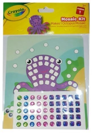Crayola Octopus Gem Mosaic Kit - Colours May Vary