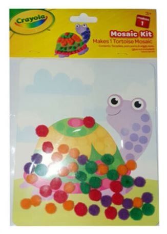 Crayola Tortoise Pom Pom Mosaic Kit - Colours May Vary