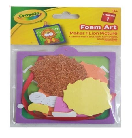 Crayola Foam Art Lion Kit - Colours May Vary