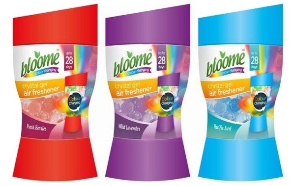 Bloome Colour Changing Crystal Gel Air Freshener - Assorted Fragrances
