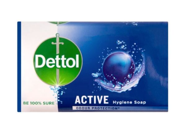 Dettol Active Anti-Bacterial Hygiene Bar Of Soap - Dermatologically Tested - 175G - Exp: 08/22