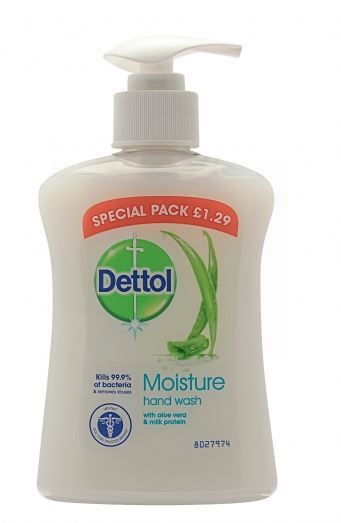 Dettol Moisture Hand Wash With Aloe Vera - 250Ml - Price Mark £1.29