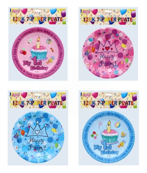 7IN PAPER PLATE 12 PACK
