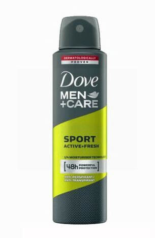 Dove Men Care 48 Hours Anti-Perspirant/ Anti-Transpirant Body Spray - Sport - 150ml