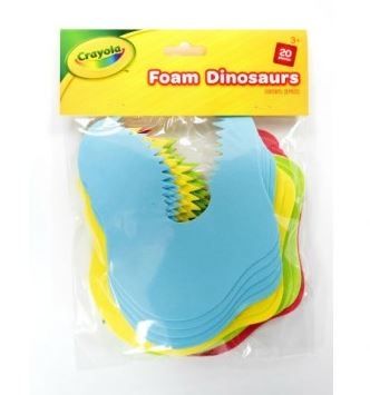 Crayola Foam Dinosaurs - Assorted Colours - Pack of 20
