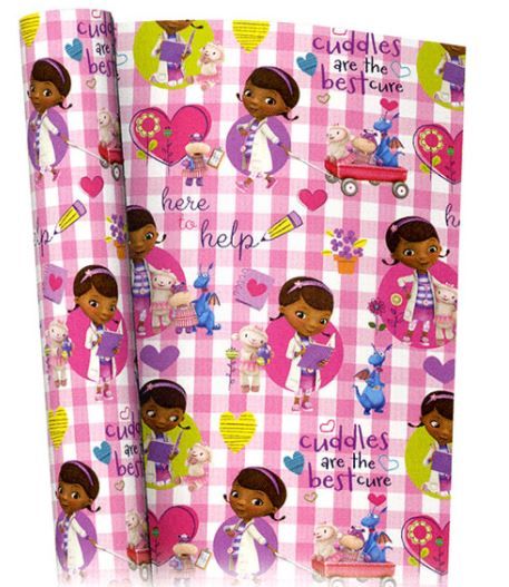 Disney Junior Doc Mcstuffins Gift Wrapping Paper - 2M X 69Cm