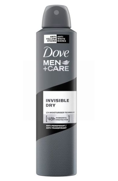 Dove Men Care 48 Hours Anti-Perspirant/ Anti-Transpirant Body Spray - Invisible Dry - 150ml