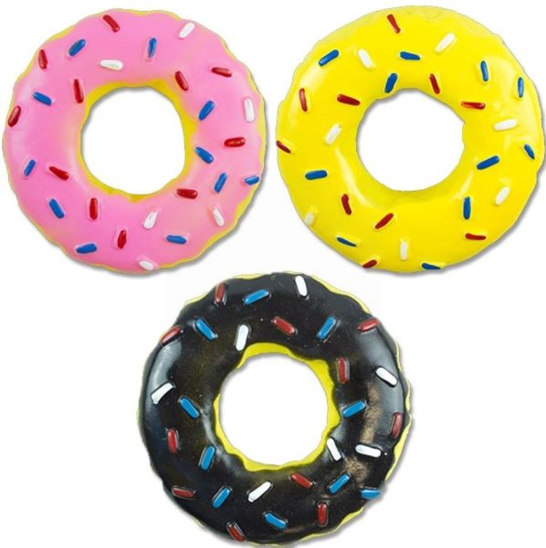 Pet Touch Doughnut Doggy Play Toy - Colours May Vary
