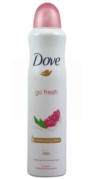 Dove Go Fresh 48 Hours Anti-Perspirant/ Anti-Transpirant Body Spray - Pomegranate & Lemon Verbena Scent - 250ml
