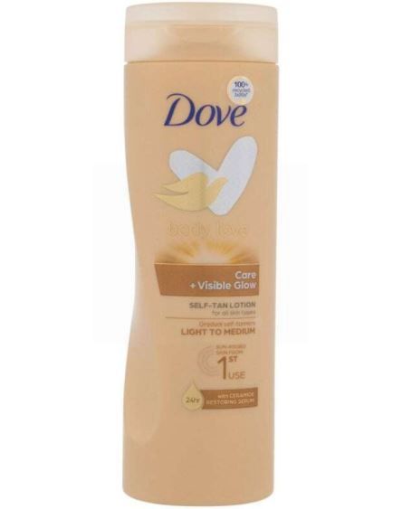 Dove Body Love Self-Tan Body Lotion - Care + Visible Glow - 250ml