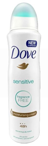 Dove Sensitive 48 Hours Anti-Perspirant/ Anti-Transpirant Body Spray - 150ml