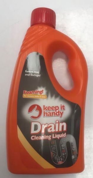 Keep it Handy Foaming Drain Cleaning Liquid for Showers, Baths & Sinks - 500ml 
