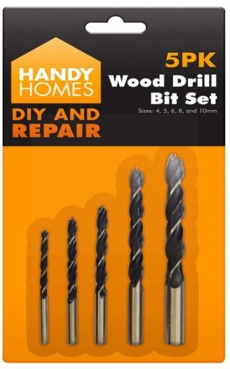 Handy Homes Wood Drill Bit Set - Pack of 5