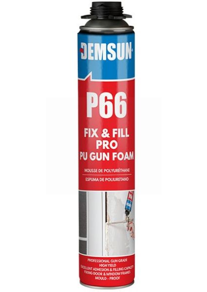 Demsun P66 Professional Fix & Fill Pro PU Gun Foam - 750ml