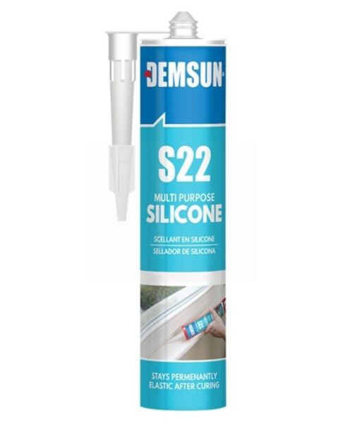 Demsun S22 Multi-Purpose Silicone Sealant - Black - 280ml