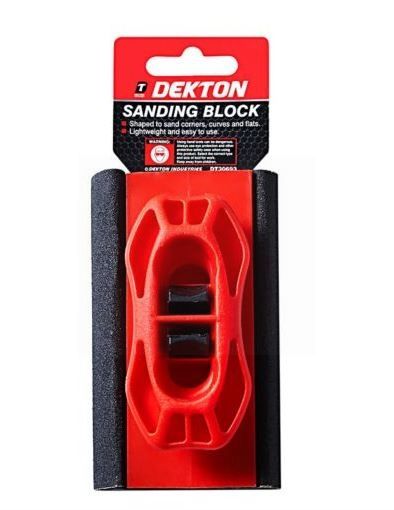 Dekton Sanding Block - Red - 4.5" 