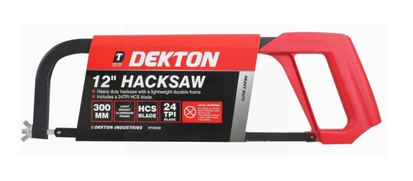 Dekton Heavy Duty Light Weight Aluminium Frame Hacksaw - 12"