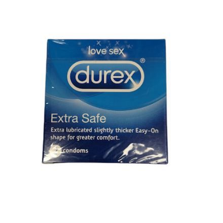 Durex Extra Safe Condoms - Pack Of 2 - 5% VAT - Exp: 03/22