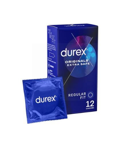 Durex Originals Extra Safe Condoms - Regular Fit - Pack Of 12 - Exp: 01/27 - 5% VAT