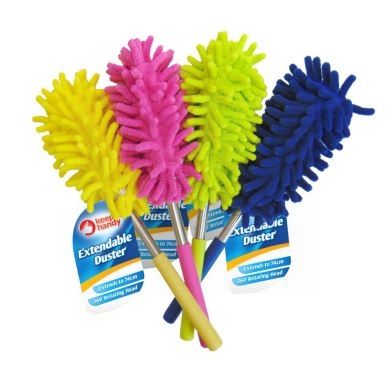 Buzz Extendable Duster with 360° Degree Rotating Head - Assorted Colours 