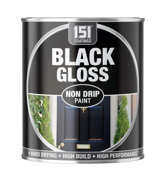 BLACK GLOSS NON DRIP PAINT - 300ML 