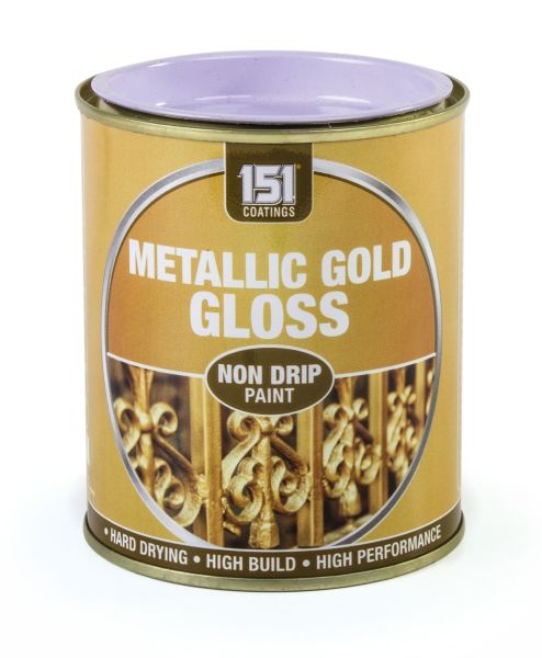 METALLIC GOLD GLOSS NON-DRIP PAINT - 300ML 