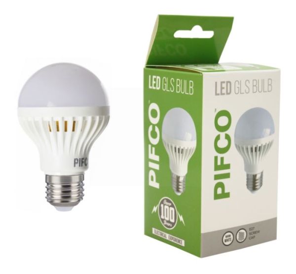 Pifco LED GLS Bulb - E27 Screw Cap - Cool White - 5W - 320 Lumens