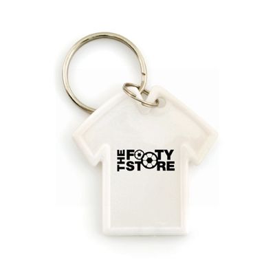 T-SHIRT SHAPED KEY CHAIN WHITE
