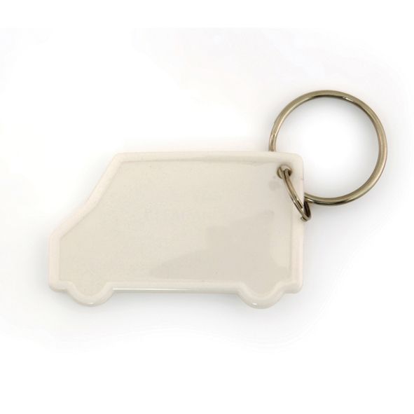 VAN SHAPED KEYCHAIN WHITE
