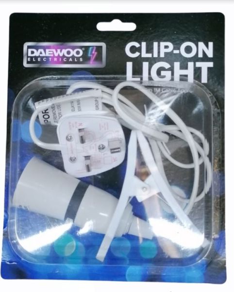 Daewoo Electrical Clip On Light - 1 Metre
