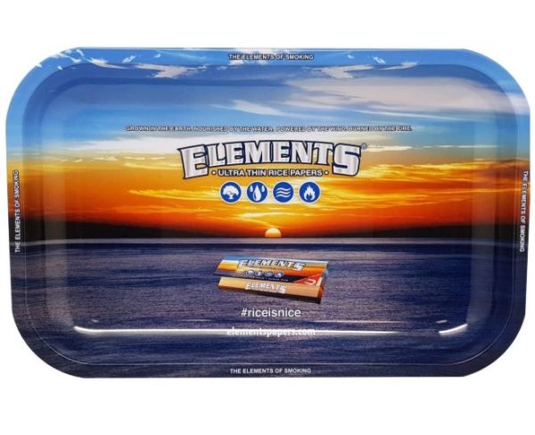 Small Elements Rolling Tray - Blue - 17.5Cm X 27.5Cm 