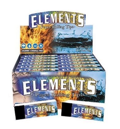 Elements Premium Cigarette Rolling Tips - Non-Perforated - Box Of 50