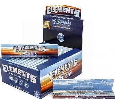 Elements Ultra Thin Rice Cigarette Papers - King Size Slim - Box Of 50