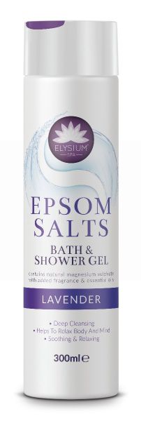 Elysium Spa Epsom Salts Bath & Shower Gel - Lavender - 300ml - Exp: 04/25