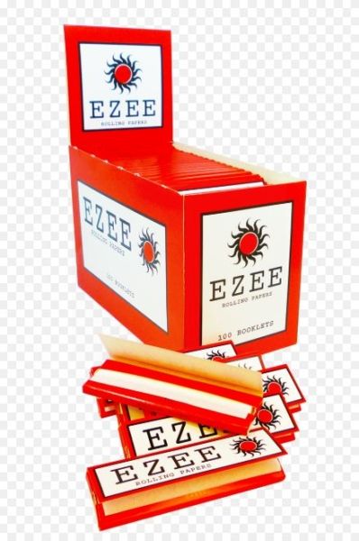 Ezee Regular Red Rolling Papers - Cut Corners - 100 Booklets
