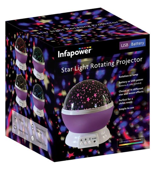Infapower Star Light Rotating Projector